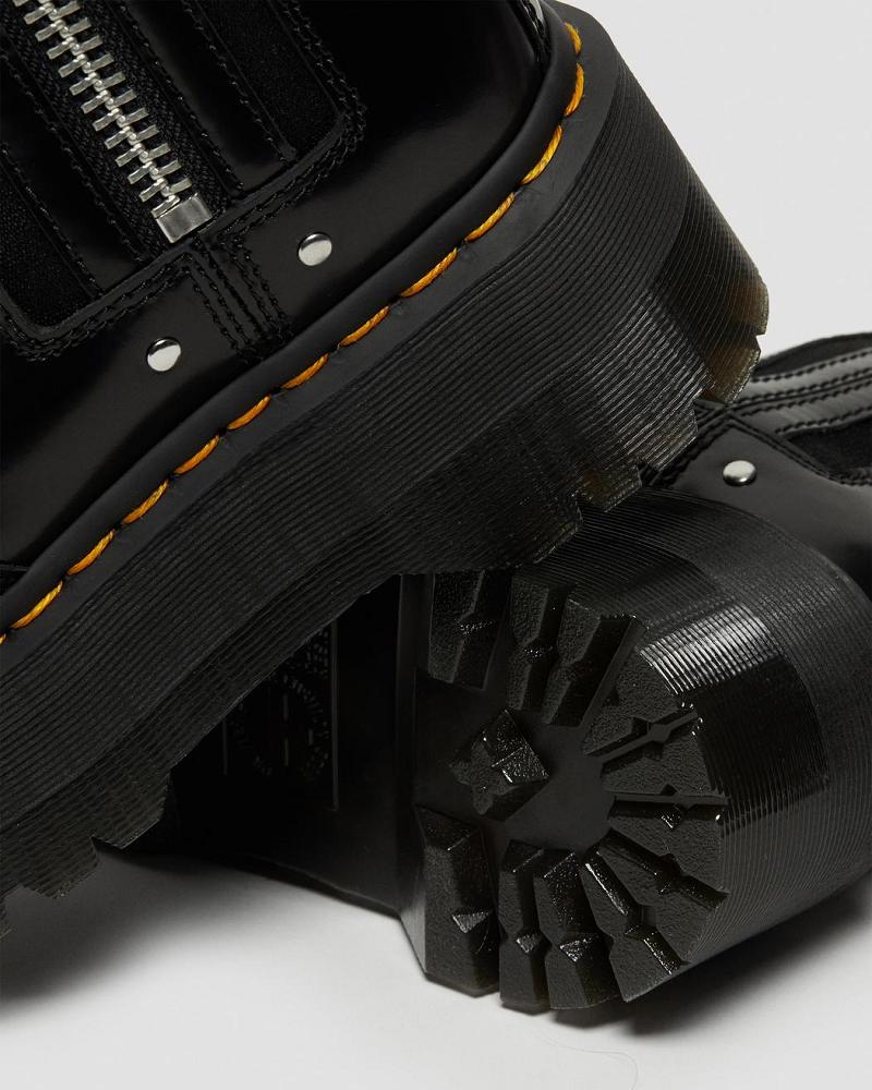 Dr Martens 2976 Max Læder Platform Ankelstøvler Dame Sort | DK 30OKI